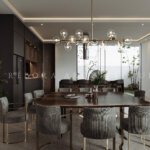 Diseño de interiores de apartamentos modernos.