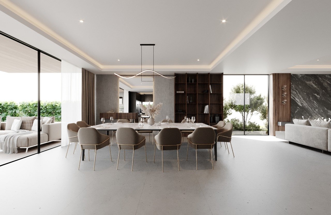 Comedor Principal Vista Lateral , Las Lomas Golf - copia